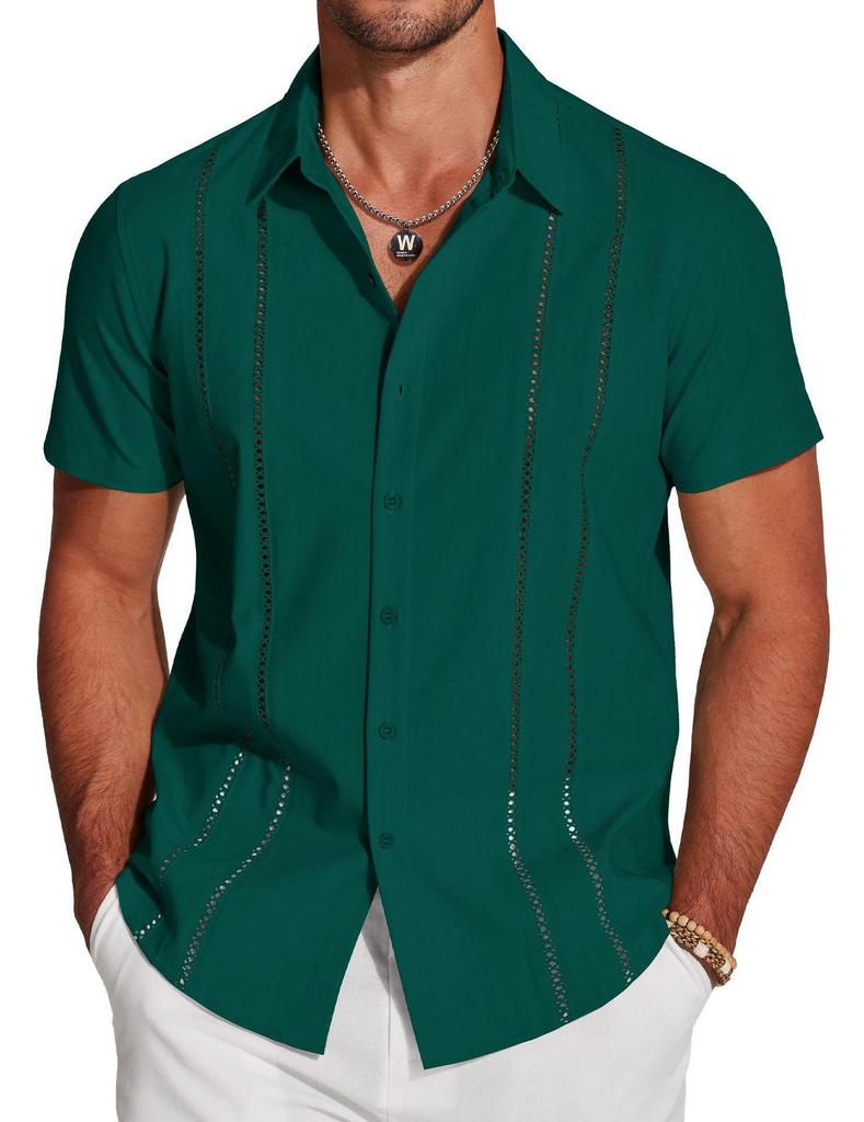 Men's 3D Printed Hawaiian Short Sleeve Vacation Shirt