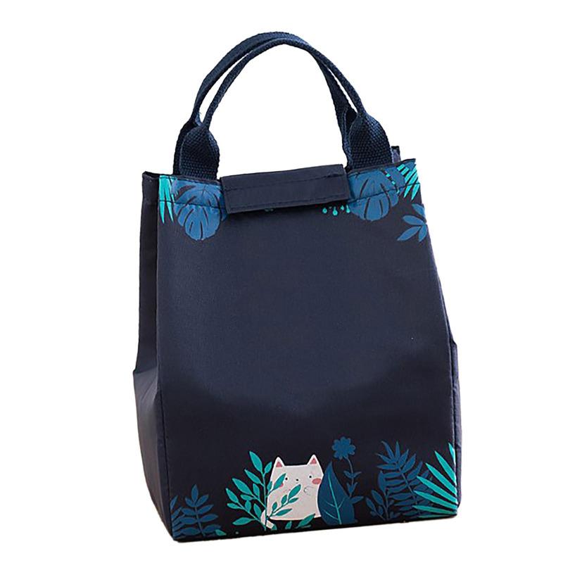 Insulated Lunch Bag Thickened Oxford Cloth Inner Aluminum Film Large Capacity Thermal Lunch Cooler