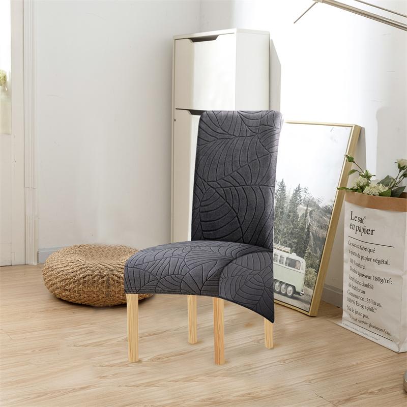 1PC Thicken Elastic Chair Cover Solid Colour Anti-dirty Simple Style Dining Chair Protective Cover for Hotel Banquet Home