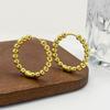 Chic European-Style Geometric Bead Stud Earrings - Niche Design, Light Luxury Accessory