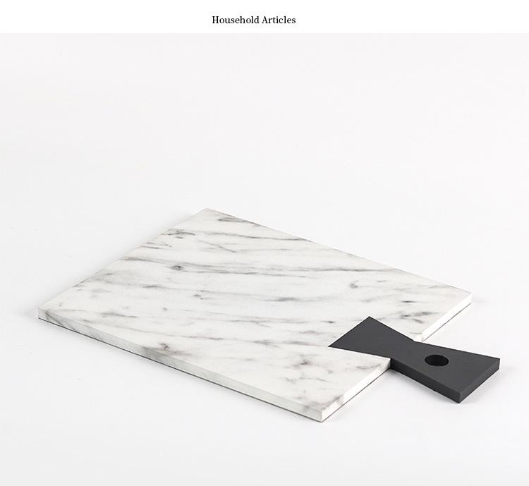 Simple Modern Irregular Geometric Faux Marble Tray for Coffee Table or Office Décor