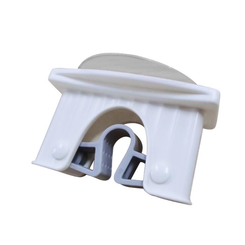 Heavy Duty Mop & Brooms Holder Wall Mounted Not Drill Rack Large Capacity Mop Clip Bathroom Mop Holder Simple Installs