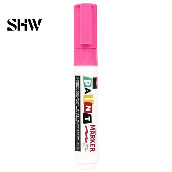 Rubber Tire Paint Pens 12 Colors Flat Tip Marker, Oil Based Broad Pen for Metal Heavy Duty Steel Glass Leather, Waterproof Quick Dry Touch Up