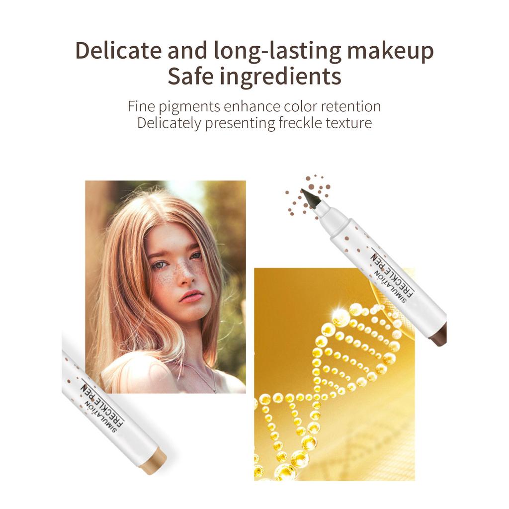 Make-up-Sommersprossenstift, farbentwickelnd, nicht leicht zu entfernen, nicht leicht zu verblassen, natürlicher Sommersprossenstift