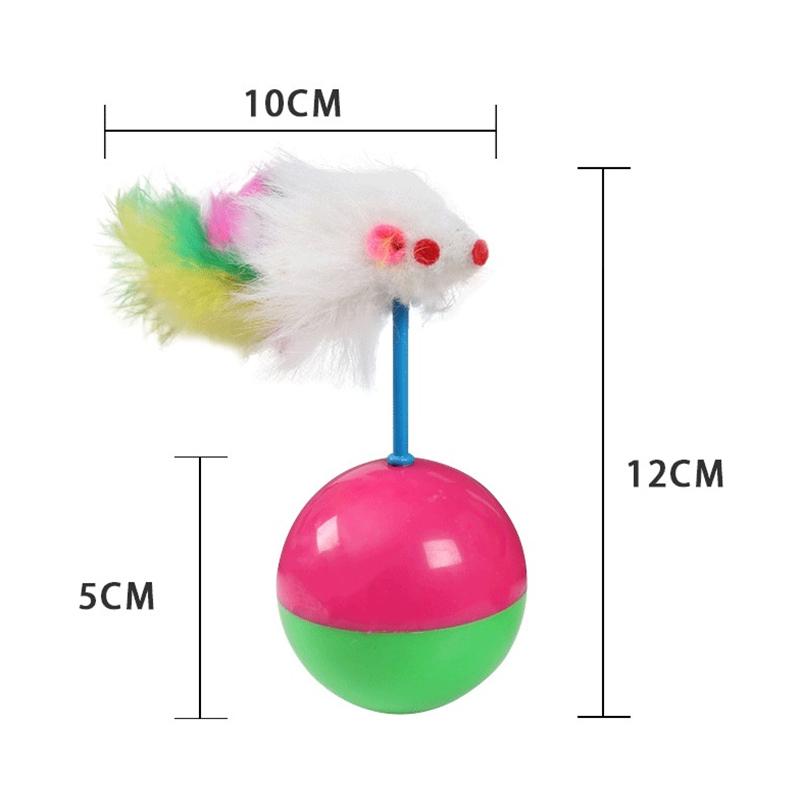 Cat toys cat self-sex toys mouse tumbler ball pet interactive voice toys feather toys