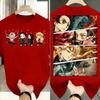 Oversized Demon Slayer Anime Printed Summer Men and Women Tshirt Couple Street Fashion Casual Parent Child Top Harajuku Y2K