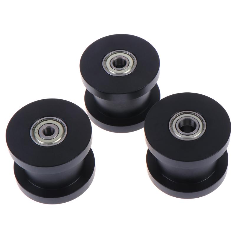 Double Bearing H Groove Flat Bottom Groove Wheel Width 25 Nylon Roller Guide Wheel Moving Pulley H6/H8/H10*50*40