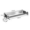 Stainless Steel Drill-Free Adhesive Wall-Mounted Paper Towel Holder - Bathroom & Kitchen Toilet Paper Storage Organizer