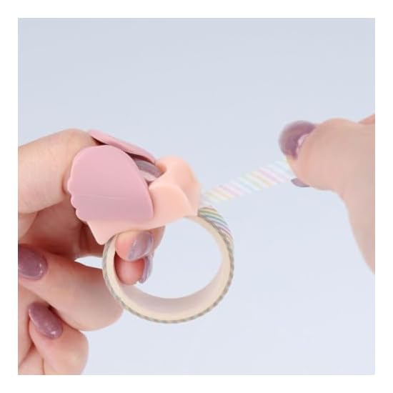 Sun-Star Stationery Masking Tape Cutter for Small Rolls, kiritoRING, Pink, S4835298