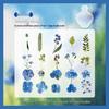 Handmade Transparent Plant & Flower Stickers for Creative DIY and Journaling
