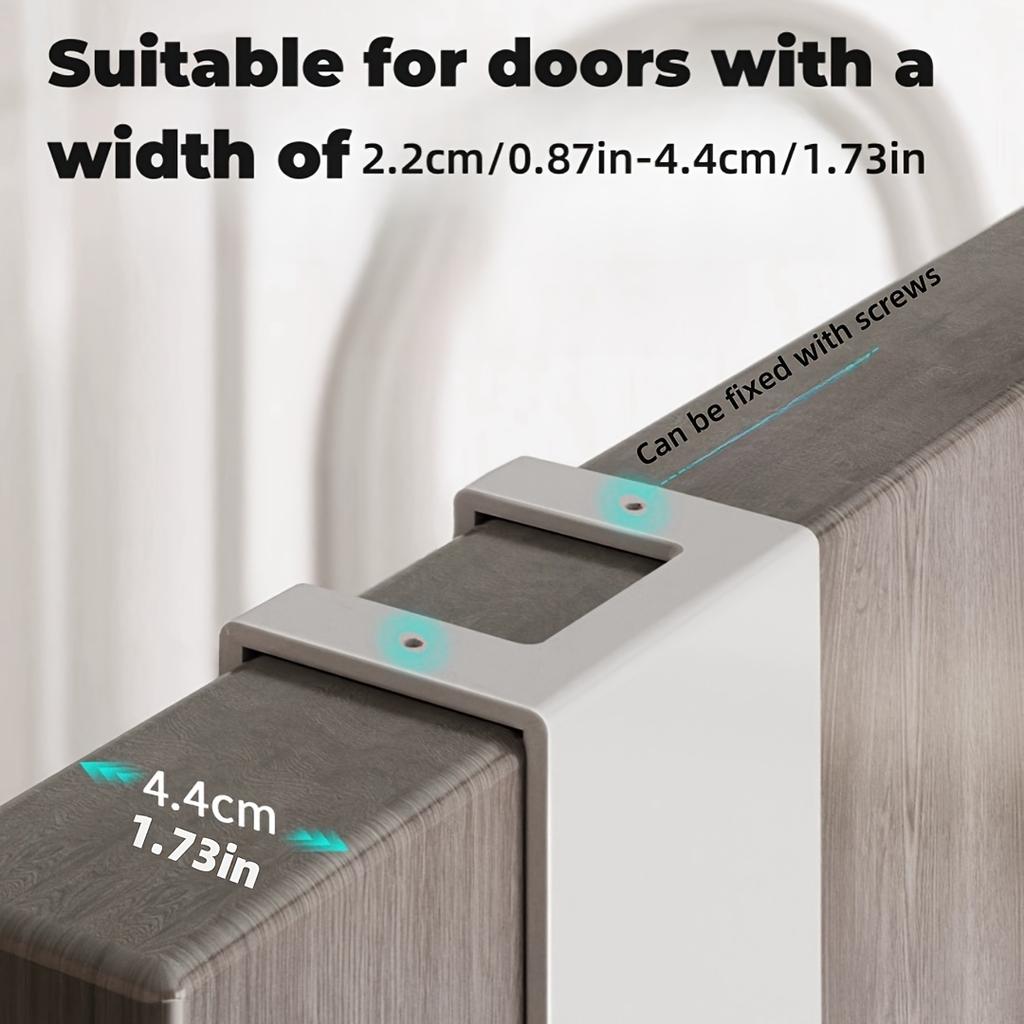 3 Stück Türhängehaken, Türrückhaken Aufbewahrungsregal Ohne Bohren Küchenschranktür Wandhängender Kleiderbügel Aufbewahrung Kleidung Hüte Schlüssel Artefakt