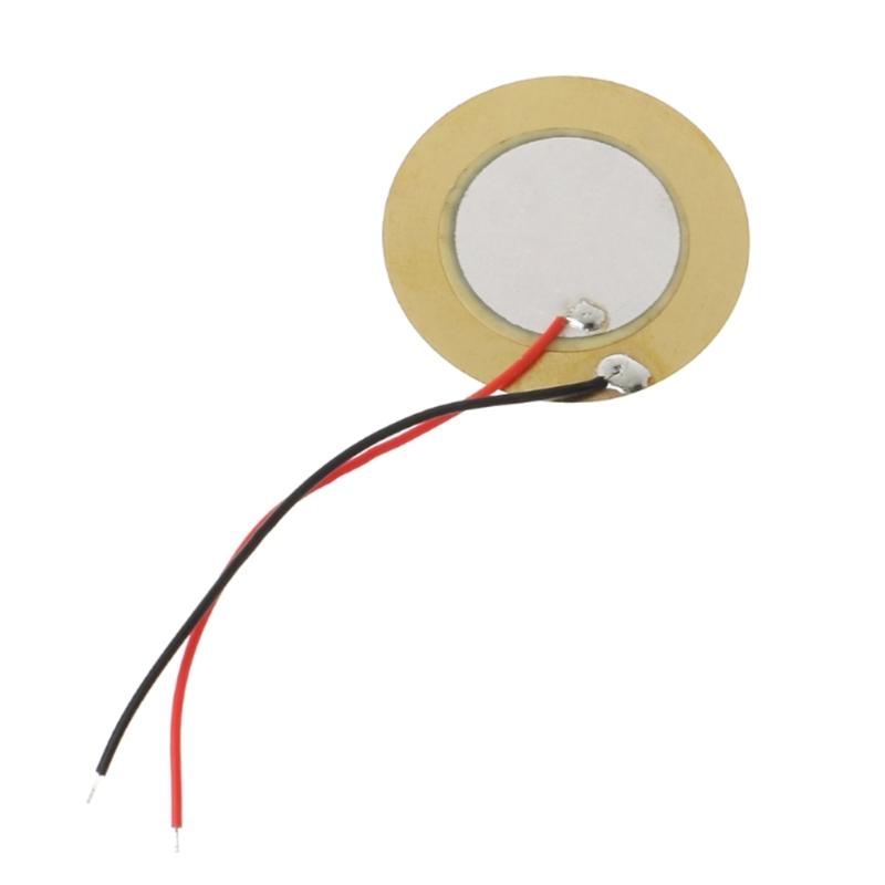 10pcs 12mm Copper Plate Piezo Buzzer Piezoelectric Ceramic Copper Buzzer Welding Wires for DIY Pressure Sensor Speaker