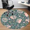 1PCHedgehog Garden Office Round Area Rug,  Mat Suitable For Office, Under Office Chairs Bedroom Living Room Home Decor, Room Deco