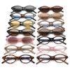 Nowe Małe Owalne Okulary Przeciwsłoneczne Damskie Retro Kolory Cukierkowe UV400 Męskie Modne Nity Okulary Przeciwsłoneczne