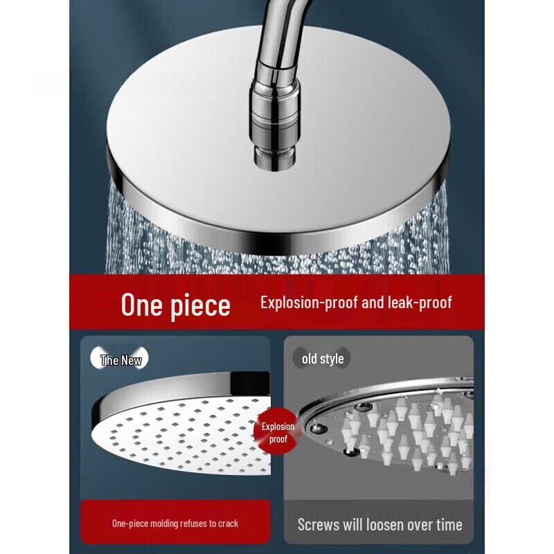 Rongshida 6-inch Round Pressurized Shower Head