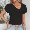 Blusas Casuales Slim de Color Sólido Para Mujer Moda Verano Vintage Camisas y Blusas Elegantes Juveniles Femeninas