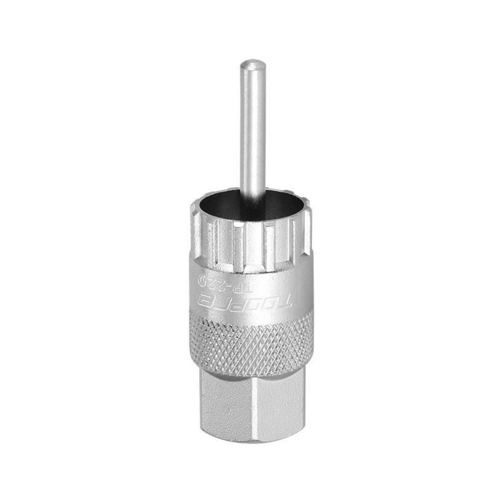 Silver Flywheel Disassembly Tool High Carbon Steel Lengthen Cassette Lockring Removal Tool Deepen Guide Pin Flywheel Remover