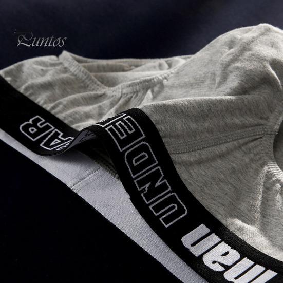 Herren Slips Mittelhoher Schnitt Dreidimensionales U-konvexes Design Unterwäsche Patchwork Farbe Buchstabendruck Höschen