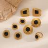 Set de Pendientes Geométricos de Acero Inoxidable para Mujer con Diseño Único para Entusiastas de la Moda