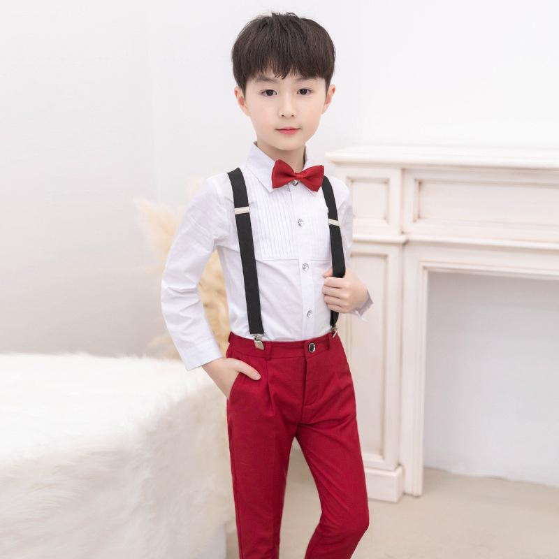 Dziecięcy letni smoking sceniczny dla chłopców - strój dla zespołu chóralnego