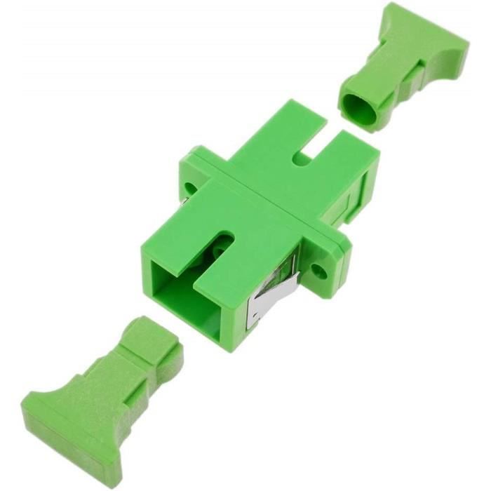 Les Adaptateurs pour Fibre Optique Câbles (Lot de 5, SC-SC APC Monomode)