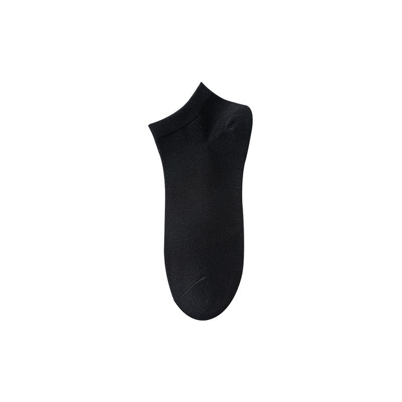 Мужские весенне-летние однотонные спортивные дышащие влагопоглощающие невидимые короткие хлопковые носки 1 pair