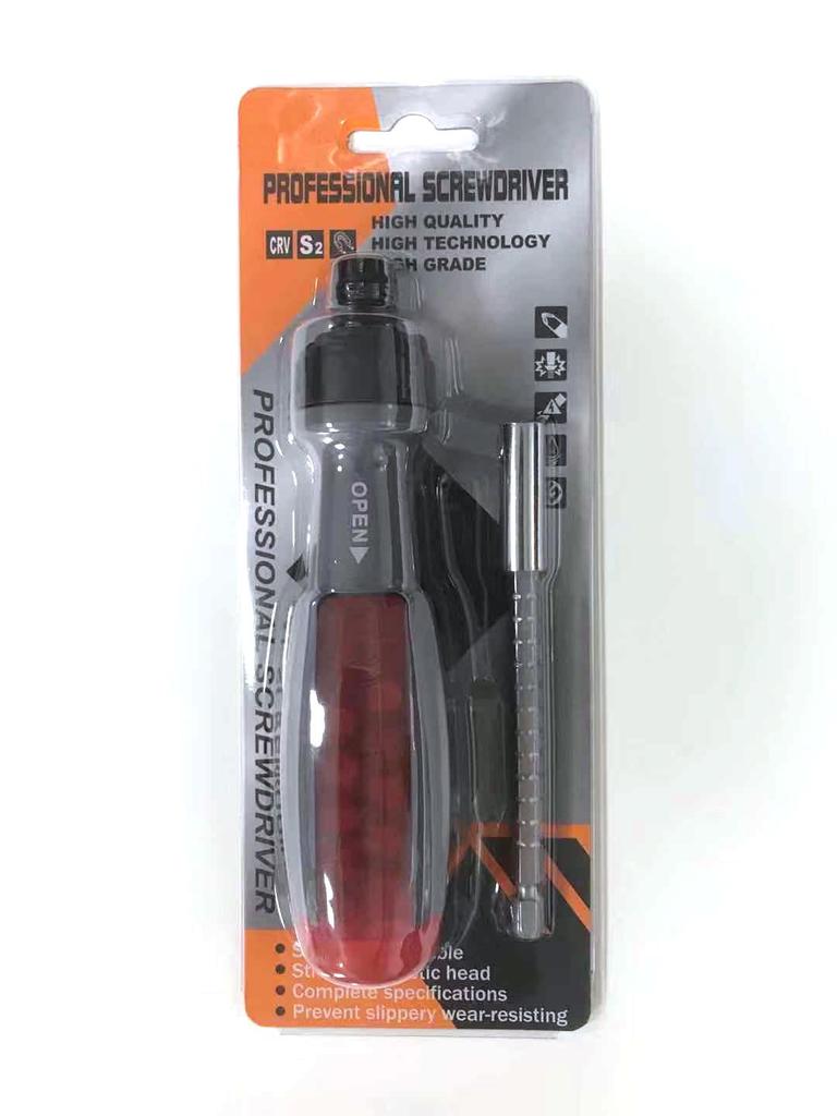 "10-in-1 Multi-Angle Ratchet Screwdriver Set with Cross, Phillips, and Special-Shaped Heads"