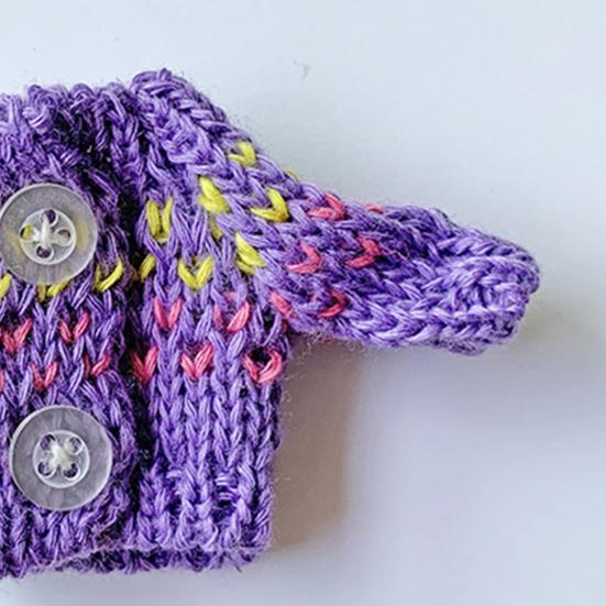 Doll Sweater Free Collocation Cartoon Decorative High Elastic BJD Doll Top Clothes Accessories for Pretend Game