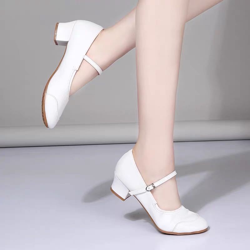 

Dance-Shoes for Woman Girls Ladies Latin Ballroom Modern Salsa Practise Dancing Shoes Closed Toe Square Dance Soft Rubber Sole 41