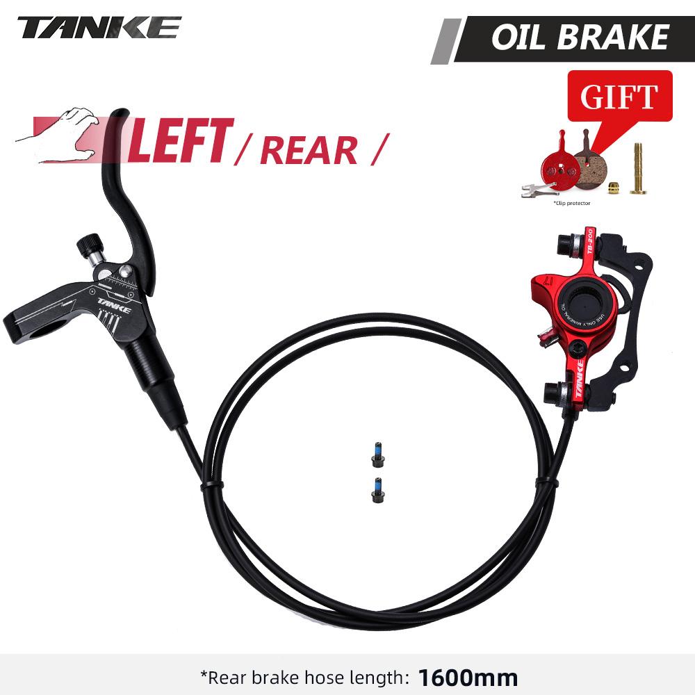 TANKE MTB Hydraulic Disc Brake Set 160mm Oil Pressure CNC Caliper Clamp Front Rear A/B-Pillar Handle Bicycle Upgrade Parts