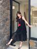 French Elegance Floral Embroidered Sleeveless Dress For Summer Casual Wear
