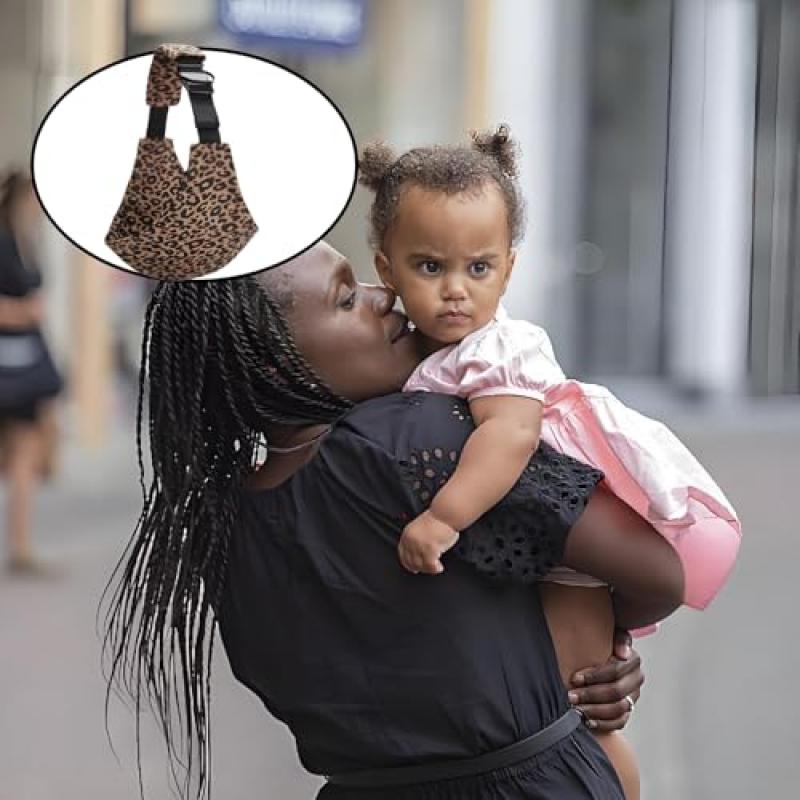 Baby Sling Wrap Carrier, Elastic Newborn to Toddler Sling, Side Carry Position for Infants 0-36 Months, Leopard Print