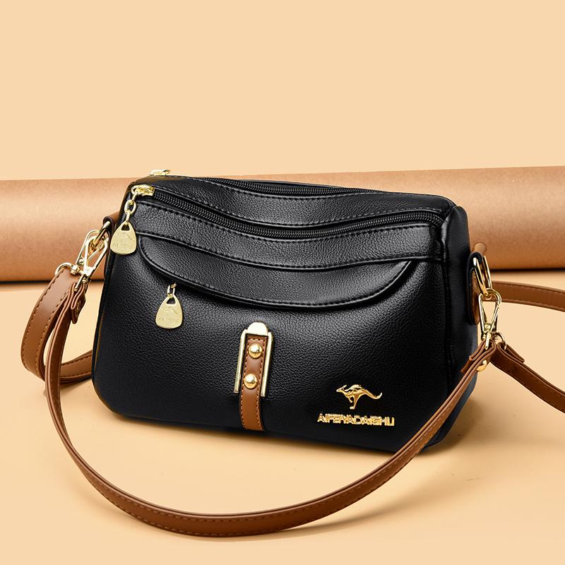 New High Quality Leather Shoulder Messenger Sac Fashion Brand Croosbody Bags Women Bags Luxury Designer Purses Shoulder Bags Sac