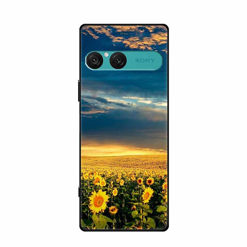 For Sony Xperia 10 VII Case Soft Silicone TPU Back Cover Protective Coque for Xperia10 VII 5G XQ-FE54 XQZ-CBFE Black Phone Cases