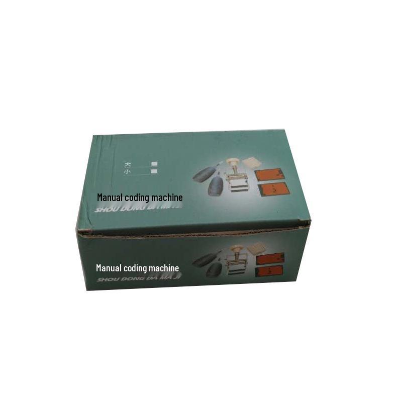 Manual Date & Expiry Ink Coder: Small Batch Embossing & Spray Coding Machine Large Slot-3x5 Solid
