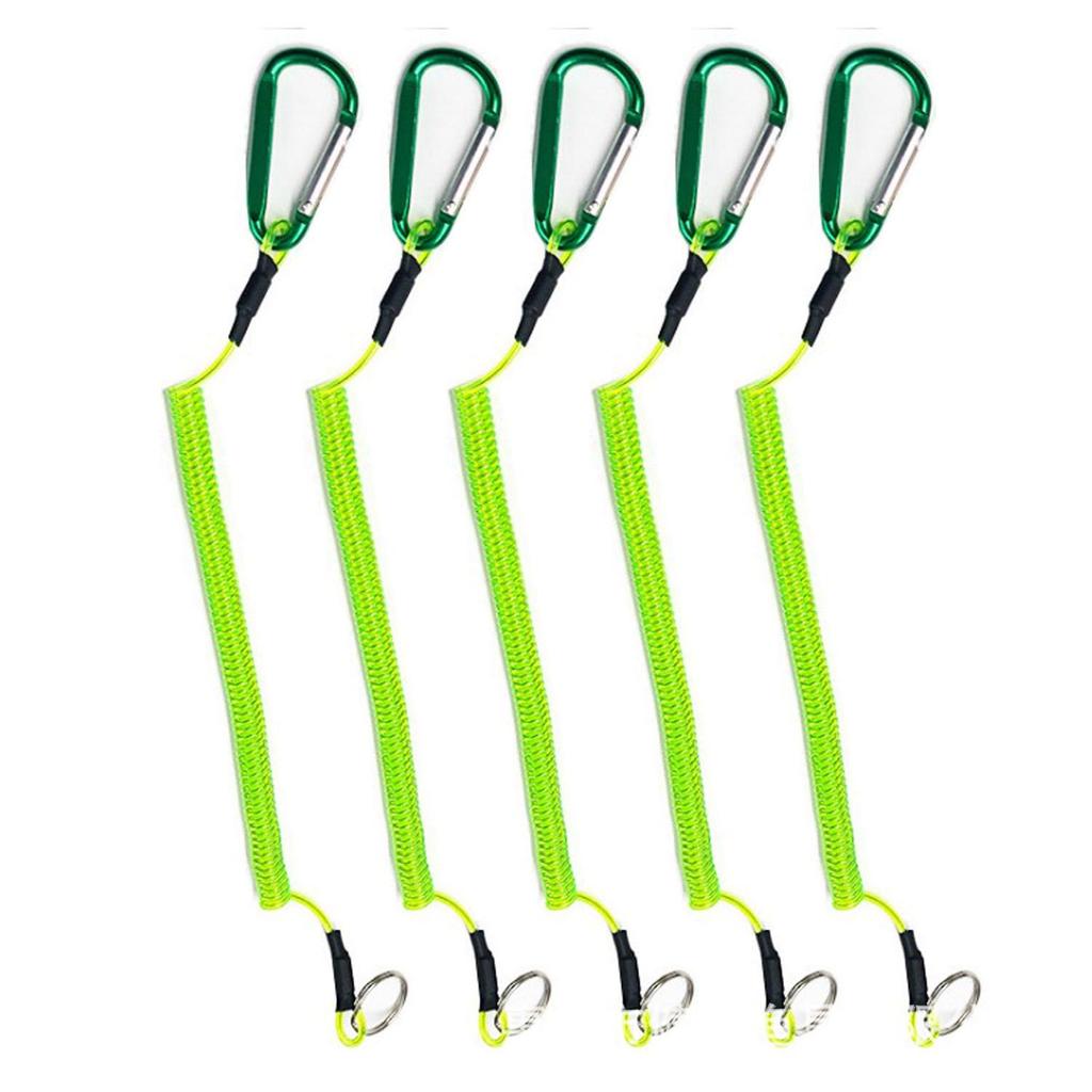 Steel Wire Anti-Lost Lanyard with Carabiner for Tools & Fishing Gear