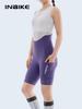 Women's High-Waist Pocket Cycling Bib Shorts for Spring/Summer