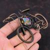 Fiesta Kingman Turquoise Pendant Multi Copper Turquoise Pendant Copper Wire Wrapped Gemstone Pendant Handmade Jewelry Cycle Pendant For Gift