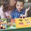 Montessori Quiet Book Wiederholtes Kleben Lesen Kinderspielzeug Tier Zahlen Zuordnungs-Puzzlespiel Lernspielzeug für Kinder Geschenke