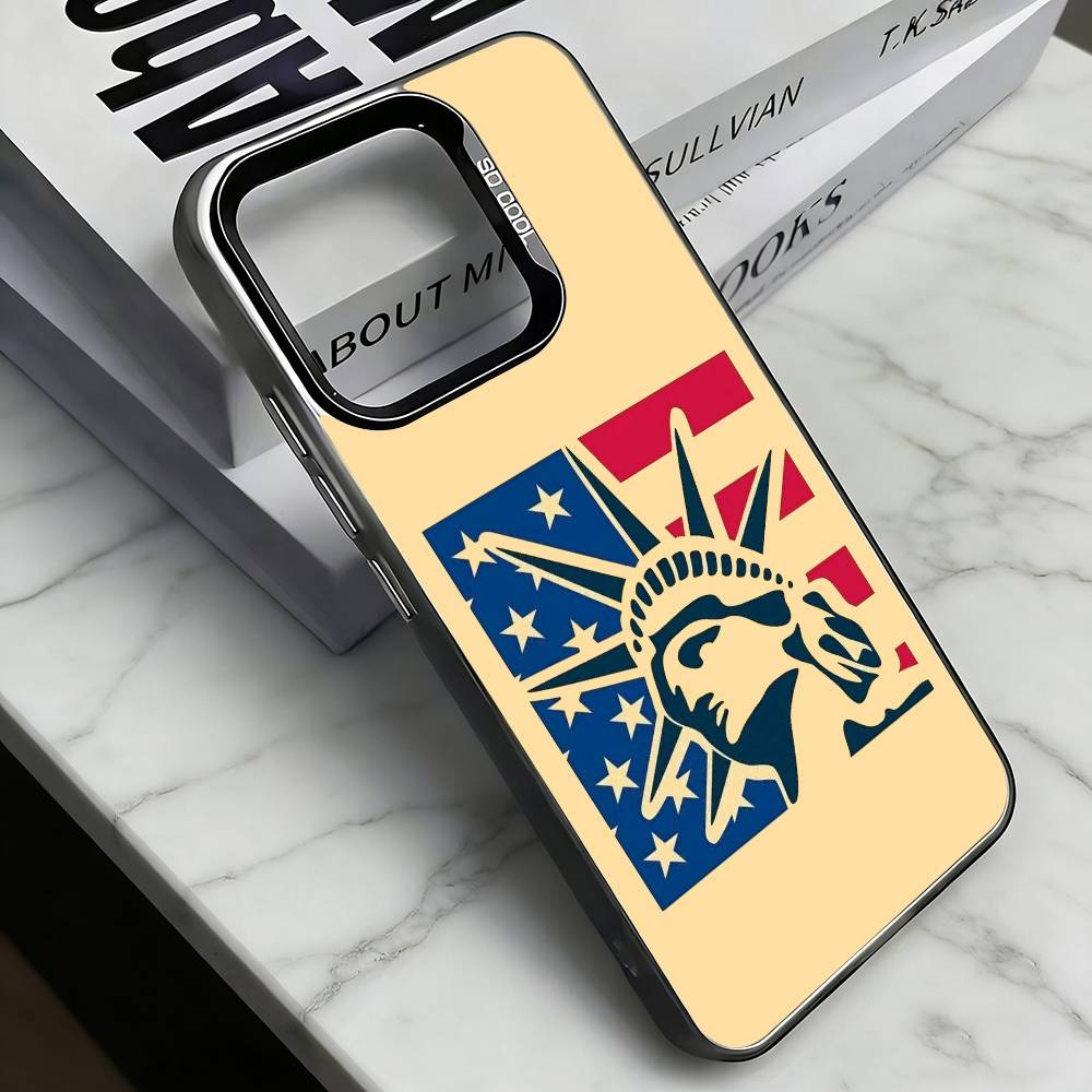 

The Culture of the American Flag Phone Case For iPhone 17,16,15,14,13,12,11 Plus,Pro Max,XS,Colorful Silver Black Cover iPhone16pro