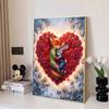Disney Diamond Painting 5D Judy  Nick Embracing Rose Heart  Cartoon Movie Cross Stitch Embroidery Handmade Gift Home Decor