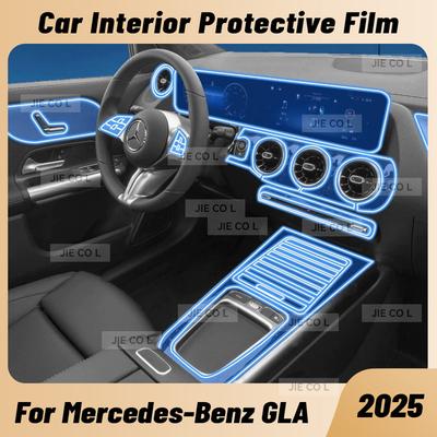 Für Mercedes Benz GLA 2025 Kratzfester Auto-Innenraum Mittelkonsole Medien-Armaturenbrett Navigation TPU Schutzfolie