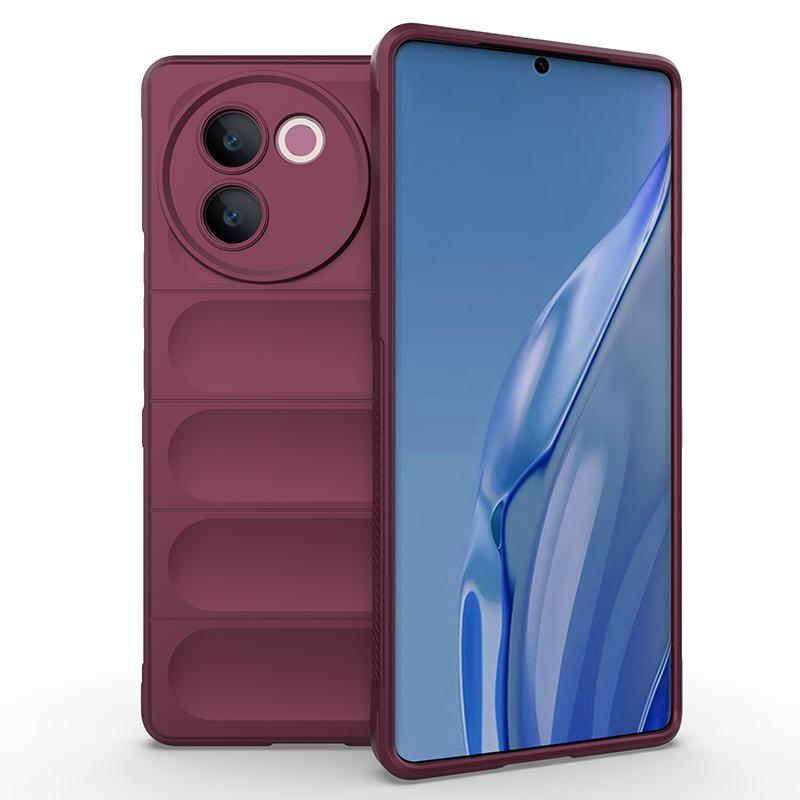 

Чехол для VIVO V29e V30e 5G задняя крышка чехол мягкий силиконовый противоударный защитный чехол для телефона Funda Coque For V29e сливовый