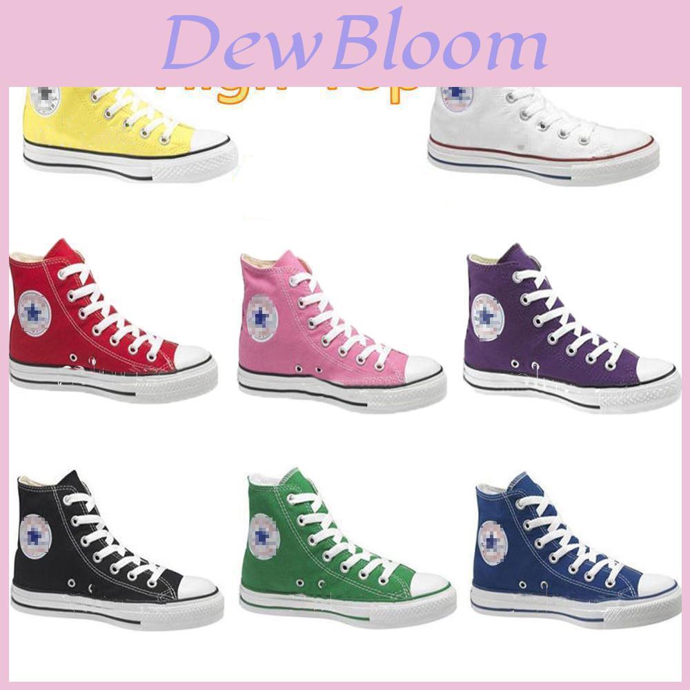 Sneakers Alte Classiche in Tela per Uomo e Donna con Suola in Gomma per Uso Casual
