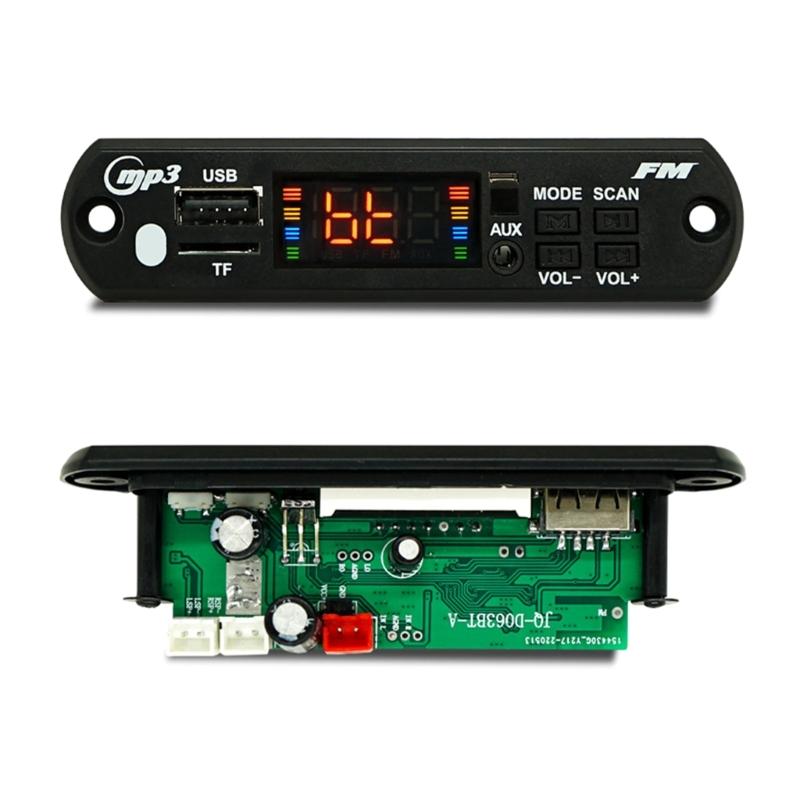 Decoding Module with Remote Control Bluetooth-compatible 5.0 Car MP3 Player USB Decoding Module 2x40W Amplifier
