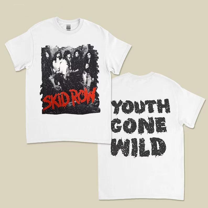 Skid Row Metal Rock Concert Tour 1989 Shirt Unisex T-Shirt XL