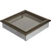 Ventilasjonsdeksel Oskar 22x22 sort og gull