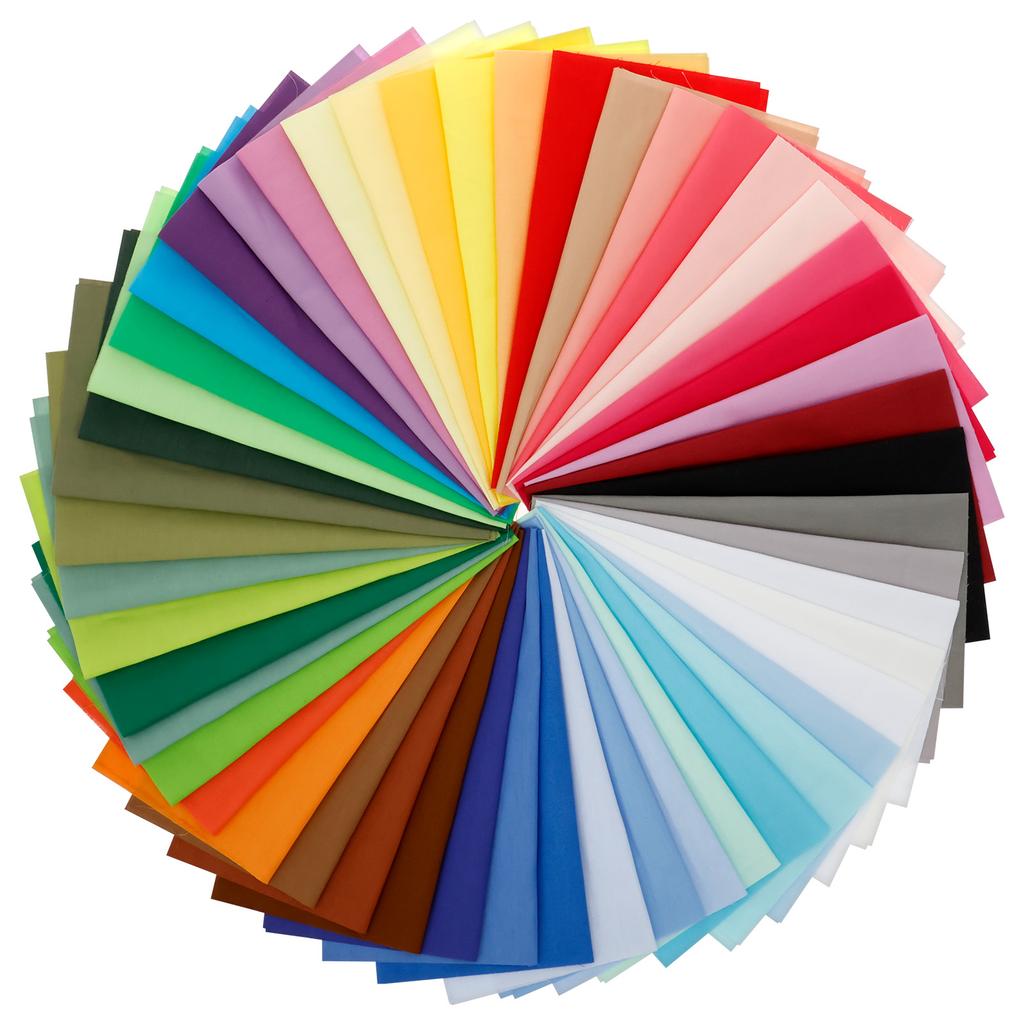 50 Stuks Katoen Stoffen Vierkanten Stoffen Bundels Levendige Kleur Katoen Doek Patchwork Scrap voor DIY Knutselen Quilten en Naaien