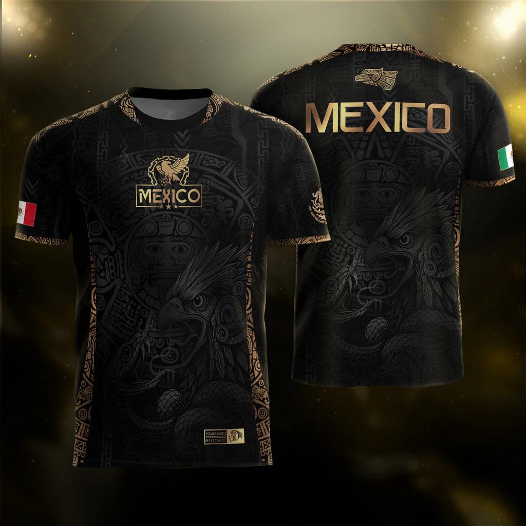 Men's Casual Short Sleeve T-Shirt Mexico Letter Print Crew Neck Lightweight Breathable Fabric Summer Top