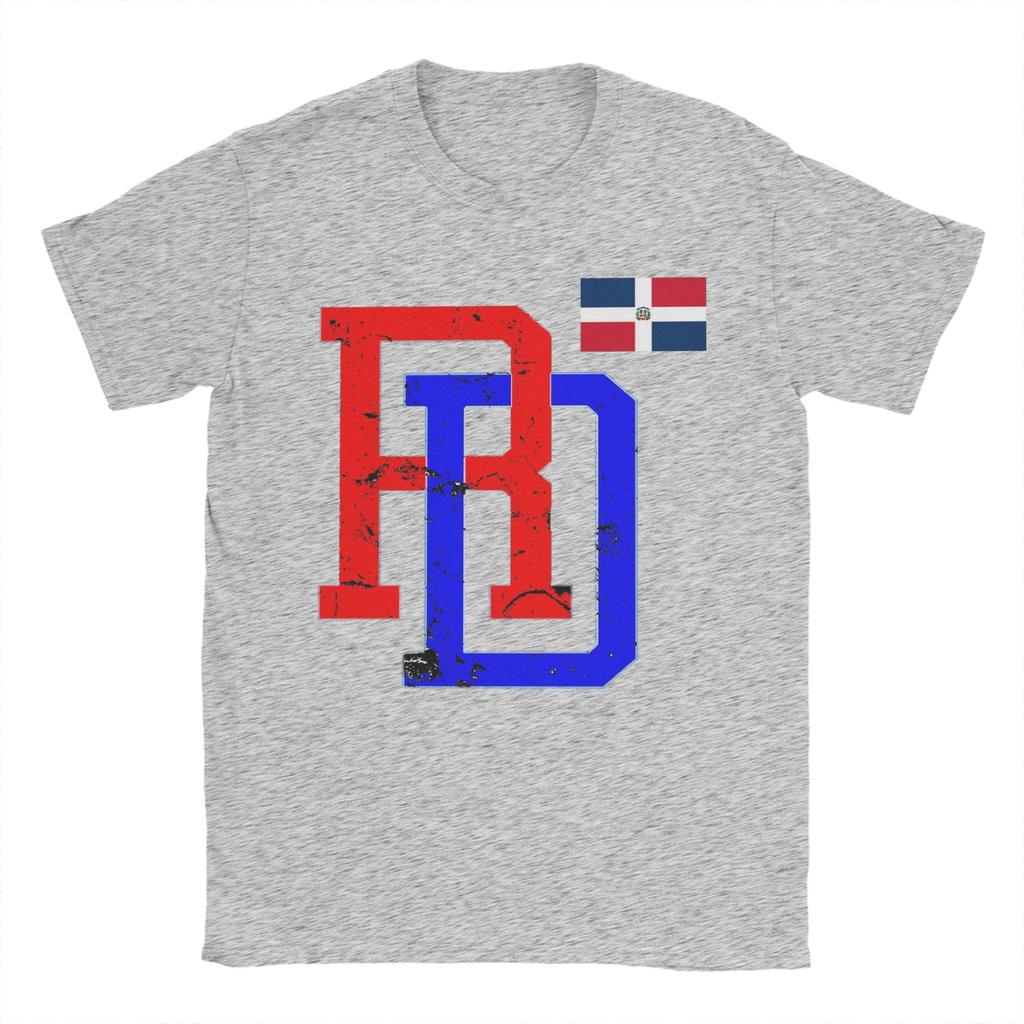 Dominican Republic RD Flag Pride TShirt for Unisex Crew Neck Cotton T Shirts Short Sleeve Tee Shirt Plus Size Clothes